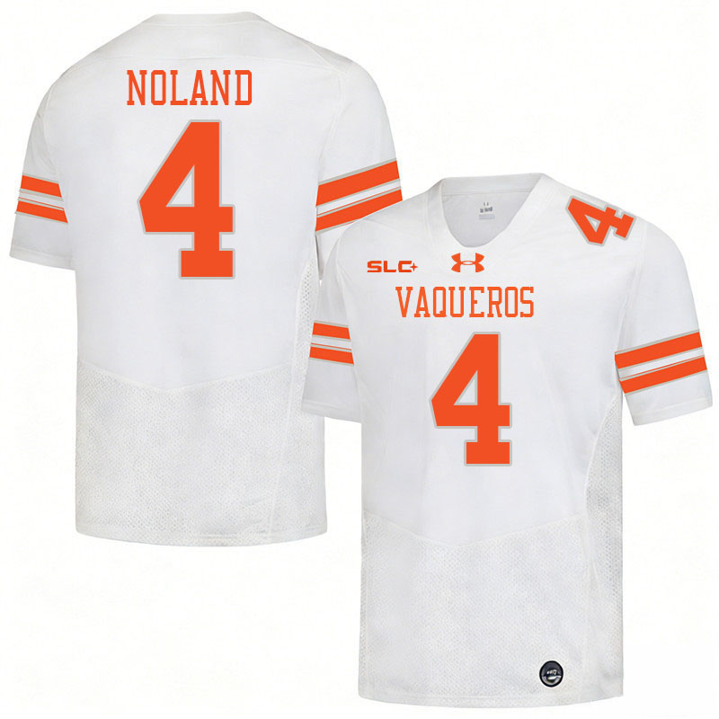 UT Rio Grande Valley Vaqueros #4 Xayvion Noland College Football Jerseys,Uniforms-White